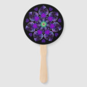 紫の傘とハート.7 ハンドファン (正面)