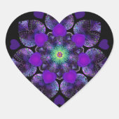 紫の傘とハート.7 ハートシール (正面)
