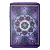 紫の傘とハート.7 バスマット (正面縦)