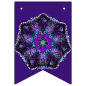 紫の傘とハート.7 バンティングフラッグ (第3の旗)