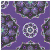 紫の傘とハート.7 ファブリック (クローズアップ)