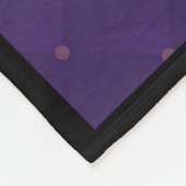 紫の傘とハート.7 フリースブランケット (角)