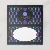 紫の傘とハート.7 プレイスカード (外部開封)