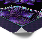 紫の傘とハート.7 ポスター (角)