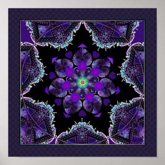 紫の傘とハート.7 ポスター (正面)