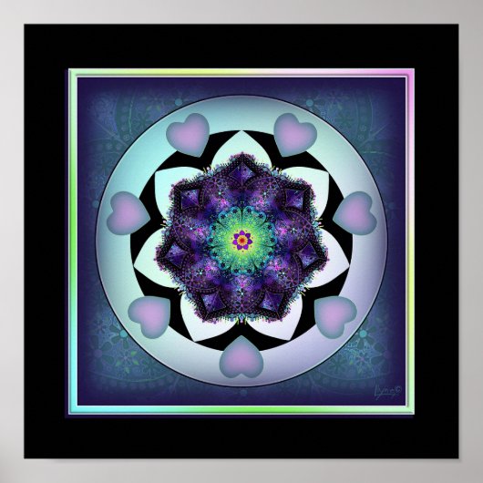 紫の傘とハート.7 ポスター (正面)