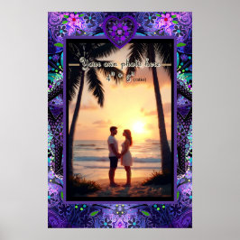 紫の傘とハート.7 ポスター