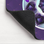 紫の傘とハート.7 マウスパッド (コーナー)