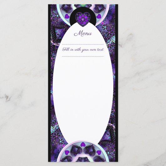 紫の傘とハート.7 メニュー (正面)