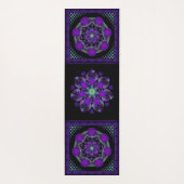 紫の傘とハート.7 ヨガマット (裏面)