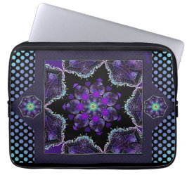 紫の傘とハート.7 ラップトップスリーブ