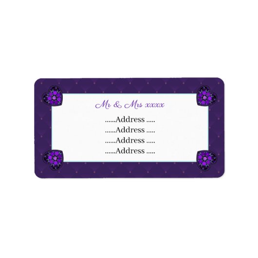 紫の傘とハート.7 ラベル (正面)