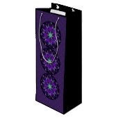 紫の傘とハート.7 ワインギフトバッグ (裏面アングル)