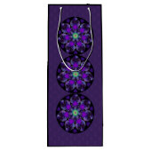 紫の傘とハート.7 ワインギフトバッグ (裏面)