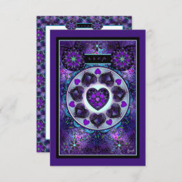紫の傘とハート.7 出欠カード