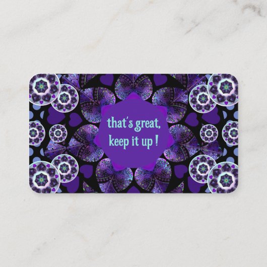 紫の傘とハート.7 名刺 (裏面)