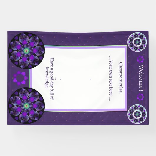 紫の傘とハート.7 横断幕 (横)