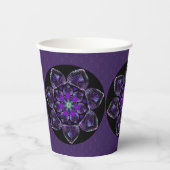 紫の傘とハート.7 紙コップ (正面)