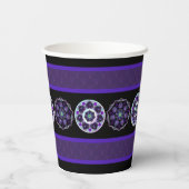紫の傘とハート.7 紙コップ (裏面)