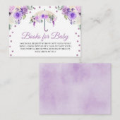 紫の傘の本(ベビー格納カード用) エンクロージャーカード (正面/裏面)