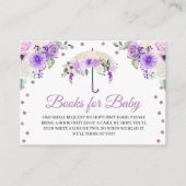 紫の傘の本(ベビー格納カード用) エンクロージャーカード (正面)