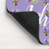 紫の先生名フローラコンピュータマウスマットパッド マウスパッド (コーナー)