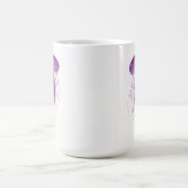 紫の光クラゲ コーヒーマグカップ (中央)