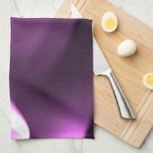 紫の光 キッチンタオル (四つ折り)