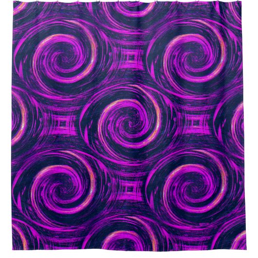 紫の光…... シャワーカーテン (正面)