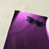 紫の光 ビーチタオル (インサイチュ)