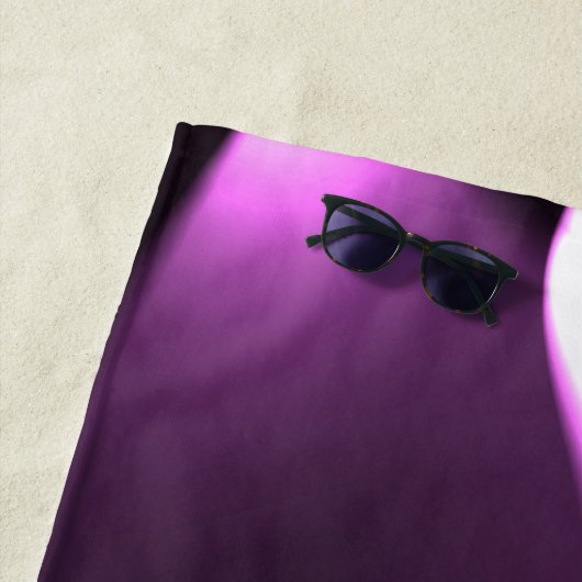 紫の光 ビーチタオル (インサイチュ)