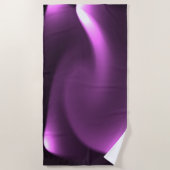 紫の光 ビーチタオル (正面)