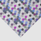 紫の六数々の角形シームレス 薄葉紙 (詳細)