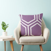 紫の六角ピロー クッション (椅子)