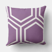 紫の六角ピロー クッション (裏面)