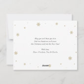 紫の写真エレガントコラージュのクリスマスカード シーズンカード (裏面)