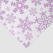 紫の冬の雪片のホワイト 薄葉紙 (詳細)
