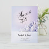 紫の冬の風景 森 セーブザデート (スタンド正面)