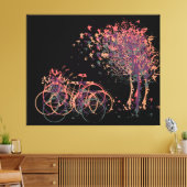 紫の冬葉の木 キャンバスプリント (インサイチュ (リビング))