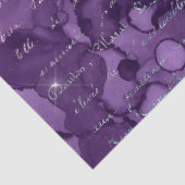 紫の切り離し抽象芸術上のスクリプト 薄葉紙 (詳細)