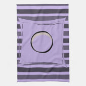 紫の剥き取りキッチンハンドタオル キッチンタオル (縦)