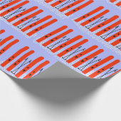 紫の包み付きレッドスキー紙 ラッピングペーパー (角)