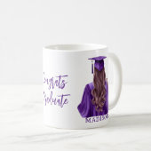 紫の卒業生 コーヒーマグカップ (正面右)