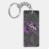 紫の反射 キーホルダー (正面左)