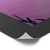 紫の反射 ポスター (角)