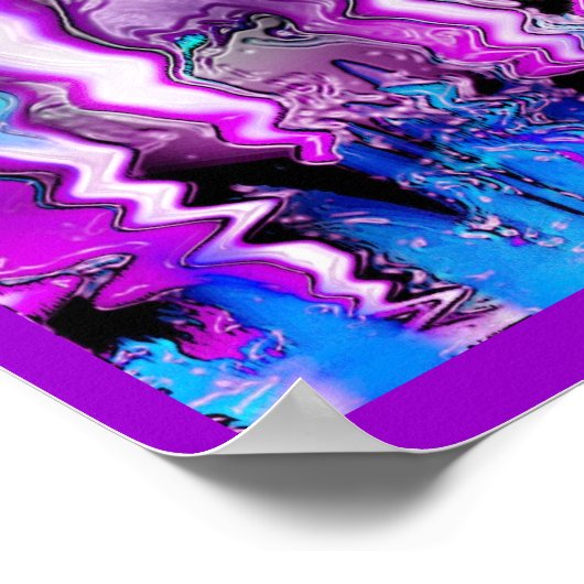 紫の反射 ポスター (角)