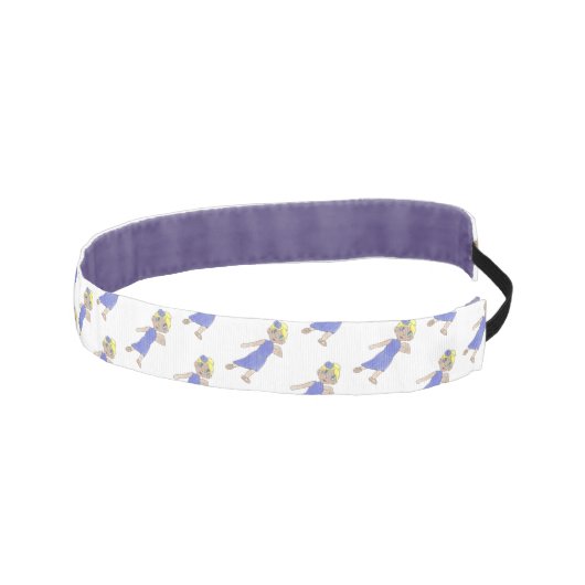 紫の叙情的なダンサーのリサイタルコスメモダンンド アスレチックヘッドバンド (右)