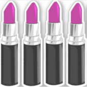 紫の口紅 シール (正面)