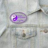 紫の名きらきら光る前タグ 名札 (インサイチュ)