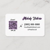 紫の名刺 名刺 (裏面)